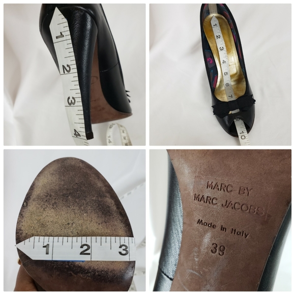 Marc by Marc Jacob's Black Open Toe Pumps - Picture 4 of 16